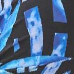 blue painterly leaves