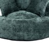 NicBex Round Comfy Chenille Bean Bag Loungers with 3 Pillows,High Density Foam Filled Lazy Sofa Recliner Chair for Adults&Kids,300lbs Max - 3 of 4