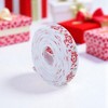Unique Bargains Gift Wrap Ribbons Holiday Streamers Polyester White Red 179.13"x0.39" 1 Pc - 2 of 4