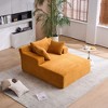 Okak Modern Oversized Corduroy Longue Sleeper Sofa Chair with Pillows,Deep Seat Single Sofa for Living Room,Apartment,Guestroom - 2 of 4