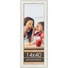 PosterPalooza | Panoramic Ornate White Picture Frame - UV Acrylic, Foam Board Backing, Hanging Hardware - 2 of 4