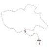 Dicksons Madonna Center Filigree Cross Silver Plated One Size Metal Rosary Necklace - 2 of 4