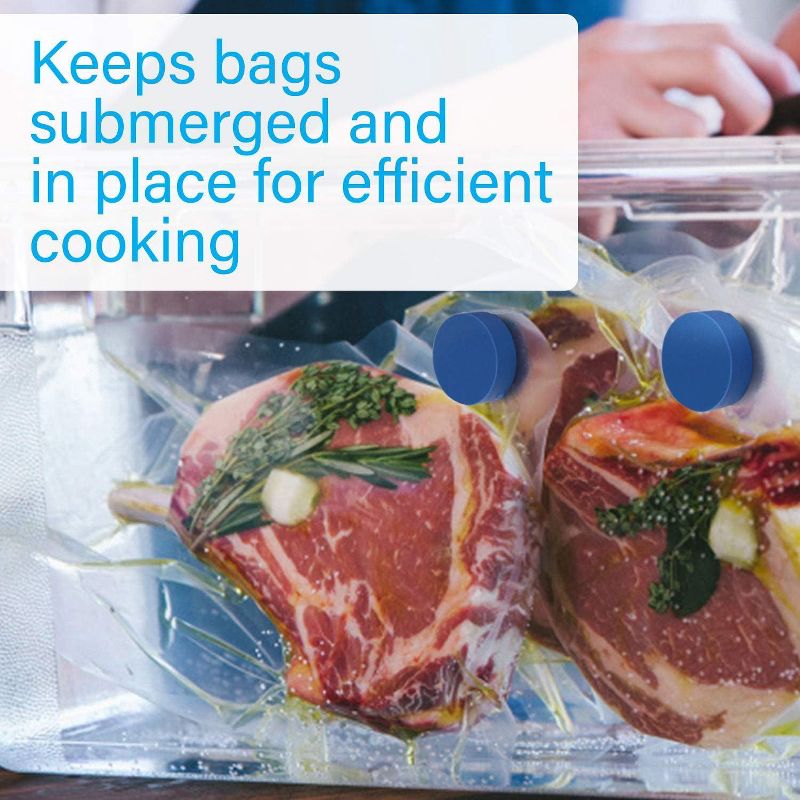 IMPRESA 4 Pack Sous Vide Magnets to Keep Bags Submerged & In Place, Sous Vide Accessories to Stop Floating & Undercooking, 2 of 7