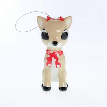 Rudolph the Red-Nosed Reindeer Clarice Decoupage Christmas Tree Ornament