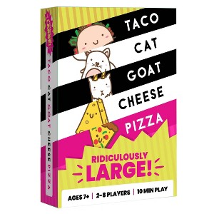 Taco Cat Goat Cheese Pizza Ridiculously Large Card Game: Oversized