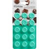 Trudeau 2pk Cupcake Chocolate Molds Aqua: Silicone Candy & Gummy Molds, Dishwasher & Freezer Safe, 15 Cavities - 3 of 4