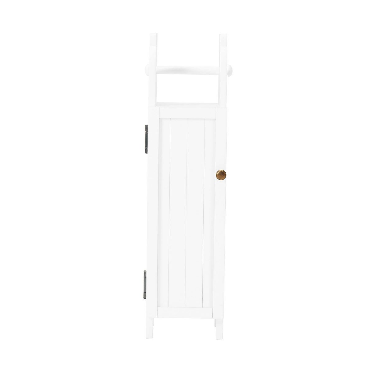 Dover Deluxe Storage Cabinet with Toilet Paper Dispenser White - Alaterre Furniture