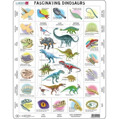 Larsen Fascinating Dinosaurs 35 Piece Children's Jigsaw Puzzle