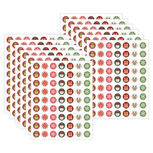 Teacher Created Resources® Winter Holiday Mini Stickers, 378 Per Pack, 12 Packs - 1 of 4