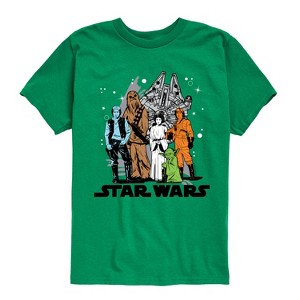 Boys' - Star Wars - Luke and Friends Group Short Sleeve Graphic T-Shirt - 1 of 4