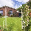 Metal Garden Arch W55" x H94.5" Garden Arbor Trellis Climbing Plants Support Rose Arch Outdoor Arch Black - 4 of 4