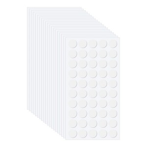 Unique Bargains Round Removable Adhesive Poster Double-Sided Adhesive Dots - 1 of 4
