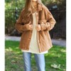 Women's Solid Mineral Wash Quilted Pockets Shacket - DAVI & DANI - 3 of 4