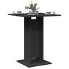 vidaXL - Stylish Square Bistro Table/Dining Table in Black, Durable Engineered Wood Construction, Easy Assembly, 23.6"x23.6"x29.5" - 2 of 4