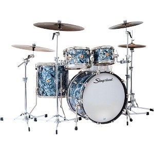 Slingerland Radio King 4-Piece Shell Pack With 22" Bass Drum Black Diamond Pearl - 1 of 4