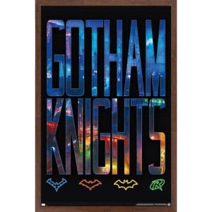 Trends International DC Comics Gotham Knights - Logos Framed Wall Poster Prints - 1 of 4