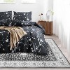 Acekool Washable Area Rug, Boho Vintage Non-Slip Low Pile Soft Accent Carpet for Living Room Bedroom, Pet & Kid Friendly, Easy Care - 3 of 4