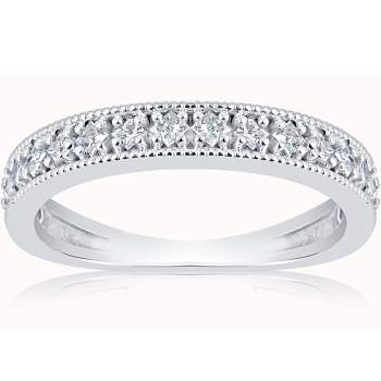 Pompeii3 1/3ct Princess Cut Diamond Wedding Ring White Gold