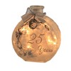 Stony Creek 4.5" Silver Anniversary Pre-Lit Jar 25 Years  -  Decorative Vases - 3 of 3