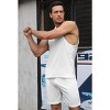 Men's Tracksuit 2 Piece Sleeveless Hooded Workout Tank Top and Shorts Casual Athletic Sports Hoodie Shorts Set - 4 of 4