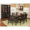 7pc Arts & Crafts Dining Set Black - Homestyles: Solid Wood, Seats Six, UPC 095385789053 - 3 of 4