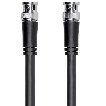 Monoprice SDI BNC Cable - 6 Feet - Black, 12Gbps, 16 AWG, Dual Copper, Aluminum Shielding, For Transmitting UHD-SDI Video Signals - Viper Series