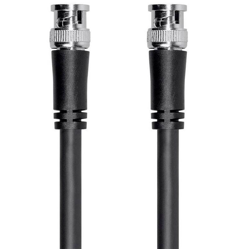 Monoprice SDI BNC Cable - 3 Feet - Black, 12Gbps, 16 AWG, Dual Copper, Aluminum Shielding, For Transmitting UHD-SDI Video Signals - Viper Series, 1 of 5