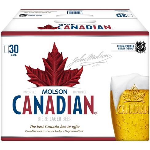 Molson Canadian Lager Beer - 30pk/12 Fl Oz Cans : Target