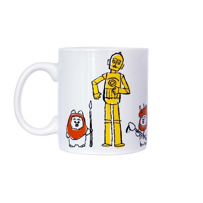 Seven20 Star Wars C-3PO & Ewoks Comic Kanji 20oz Ceramic Coffee Mug