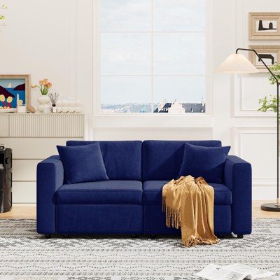 Buenhomino Stylish Loveseat with Hidden Storage – Velvet Upholstery, Soft Cushions, Ideal for Living Room, Bedroom, or Apartment