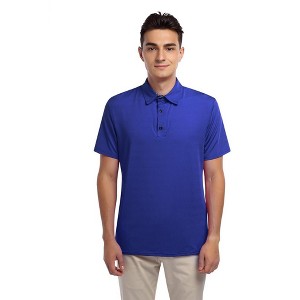Men's Golf Polo Shirts Short Sleeve Collared T Shirt Casual Quick Dry Wicking Golfing Sports Shirts - 1 of 4