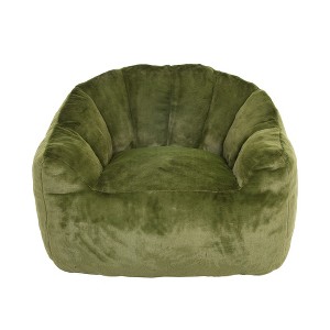 Vynxaria Green Relax Bean Bag Seat with Armrests ¨C 41.4" Oversized Lounger for Living Room & Bedroom - 1 of 4