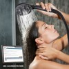 Cobbe 8 Functions Shower Head with handheld, High Pressure Shower Head Set with Hose Adjustable Bracket Rubber Washers (Matte Black) - 3 of 4