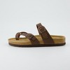 CUSHIONAIRE Luna Cork Footbed Women's Sandals-Comfortable Slip-On Slides with Adjustable Straps & Memory Foam|Beach Essential Summer Sandals for Women - 2 of 4