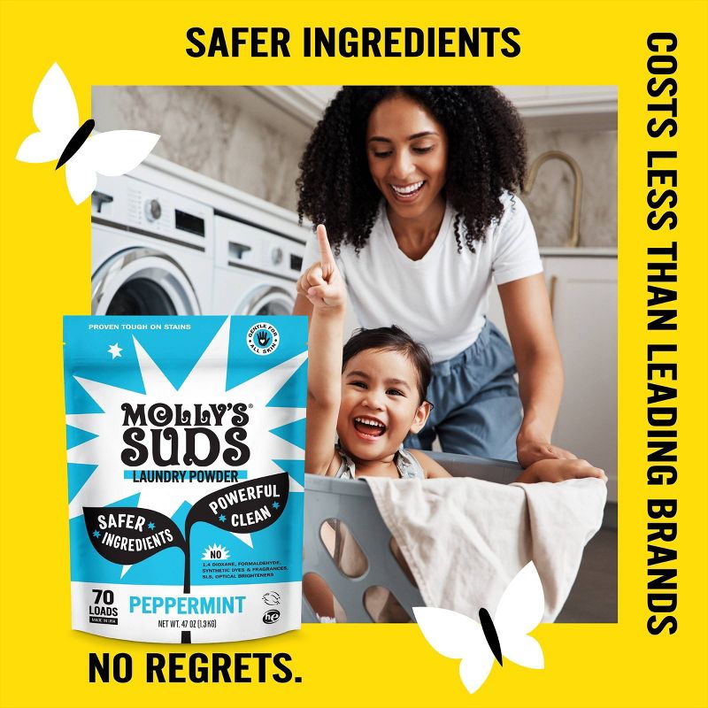 Molly&#39;s Suds Peppermint Laundry Powder - 47oz, 5 of 9