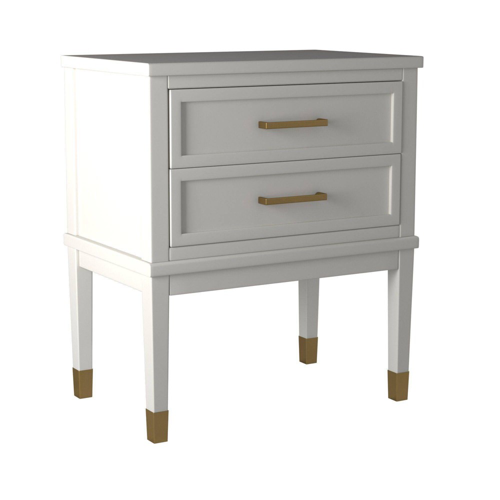 Brody Side Table White - Picket House Furnishings: Modern Accent Table with USB Port & Storage Drawer
