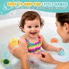 6-Pack No-Hole Bath Toys, Soft Squeezable Floating Set for Toddlers Ages 1-3 - 4 of 4