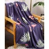 Noble House Extra Cozy And Comfy Microplush Throw Blanket (50" X 60")  - Flamingo - 3 of 3