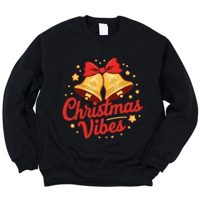 Simply Sage Market Women's Graphic Sweatshirt Christmas Vibes Bells