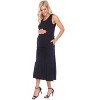 Maternity Scoop Neck Tiered Midi Dress - White Mark - 2 of 3