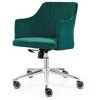 Meelano Flock Vegan Leather Adjustable Task Chair - image 2 of 4