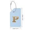 Unique Bargains Luggage Tag Light Blue 1 Pc - 2 of 4