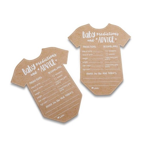 50ct Baby Prediction Game Cards : Target