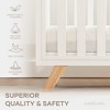 Comfy Cubs Baby Crib for 0 to 3 Years - Adjustable Mattress Height - 80 lbs Capacity Nursery Bed - 3 of 4