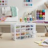 Everything Mary Clear 16-Drawer Organizer – Wall-Mountable Plastic Storage Cabinet for Crafts, Jewelry, Beads & Small Parts - 2 of 4