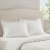 Armoire Collection Ruffle Pillow Sham White - 3 of 3