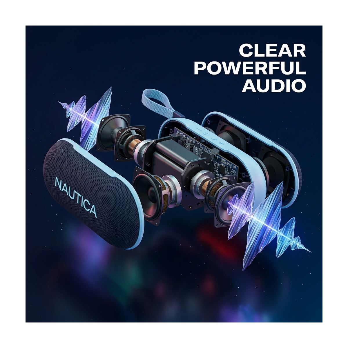 Nautica Nayman SP520 Magnetic Portable Bluetooth Speaker - thumbnail 6