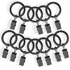 12pk Chicology (3/4") Diameter Curtain Clip Rings - 3 of 4
