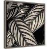 16" x 16" Varigated Leaves No.2 by Gary Horsfall Framed Canvas Wall Art - Amanti Art: Tropical Botanical Print, Modern Decor - 2 of 4