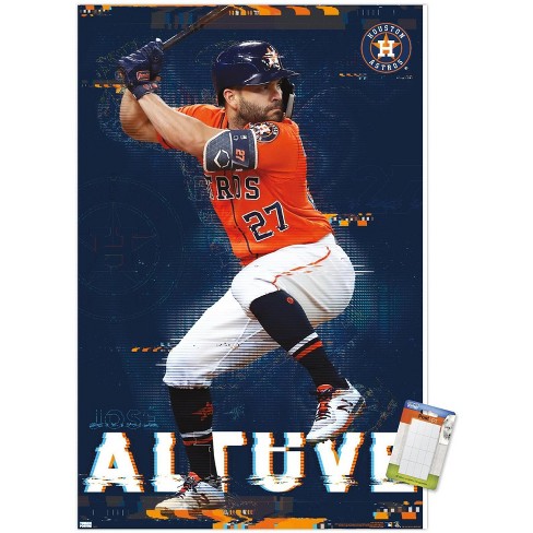 Jose Altuve Baseball Player Printed Illustration Birthday Card 